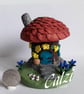 Handmade Polymer Clay Fairy House Tealight Holder - Image 1
