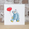 Valentine Card Heart Bear