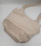 Large Tote bag with pockets in cream.  - Image 3