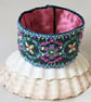 Embroidered Lace Cuff - pink and blue - Image 3
