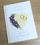 Quilled handmade wedding congratulations card - personalised - Image 1