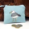 Purse Coin Cosmetic Camera Accessory Seagull Nature Bird Seabird Coastal