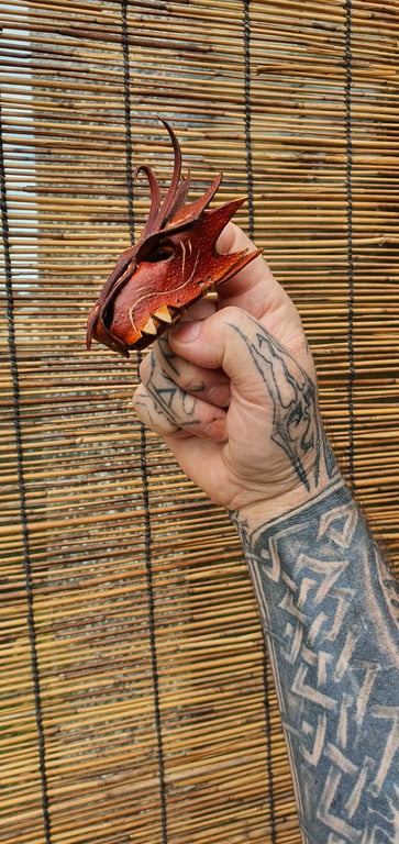 Dragon Finger puppet Brown