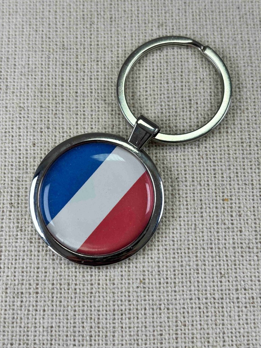 France Flag Keyring
