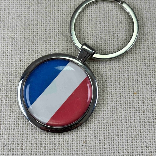 France Flag Keyring