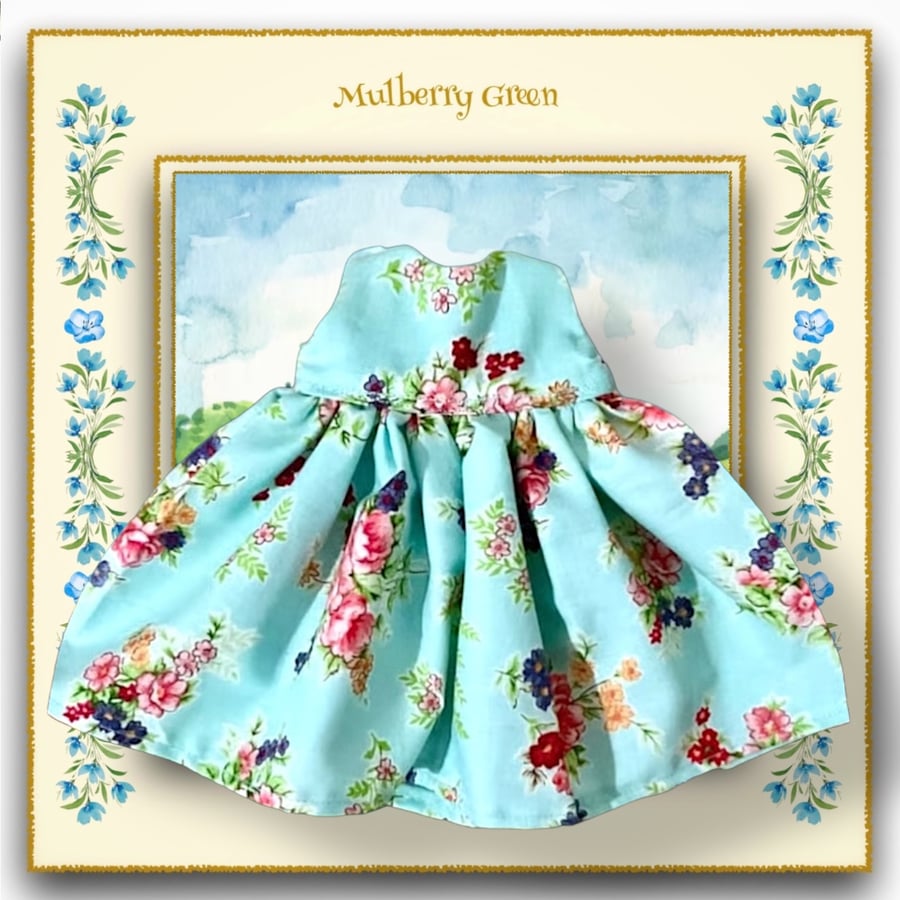 Turquoise Floral Dress