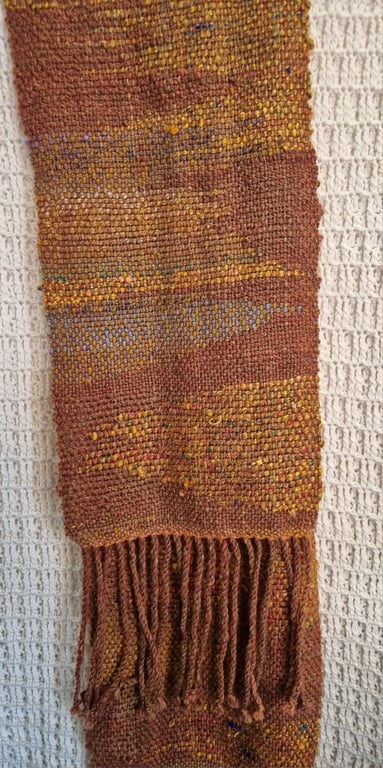 Autumn soft Handwoven scarf 