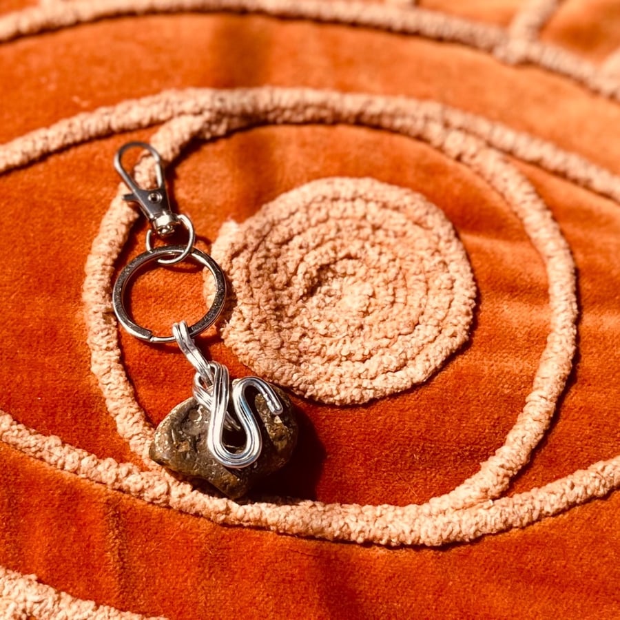 Hag Stone Keyring