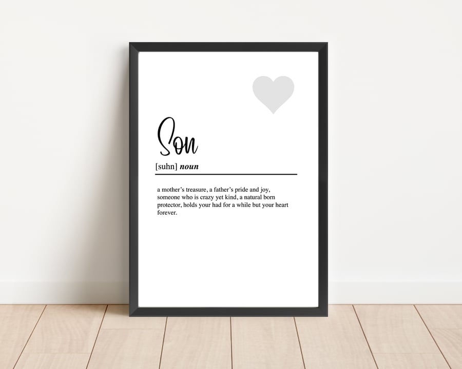 Son definition print 