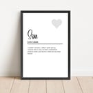 Son definition print 