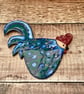 Handmade pottery Cockerel wall hanging - Image 3