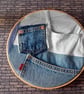 Handmade Denim Pocket Wall Hanging - Medium - Image 4