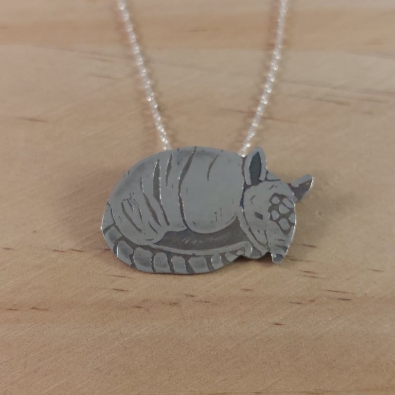 Sterling Silver Armadillo Necklace