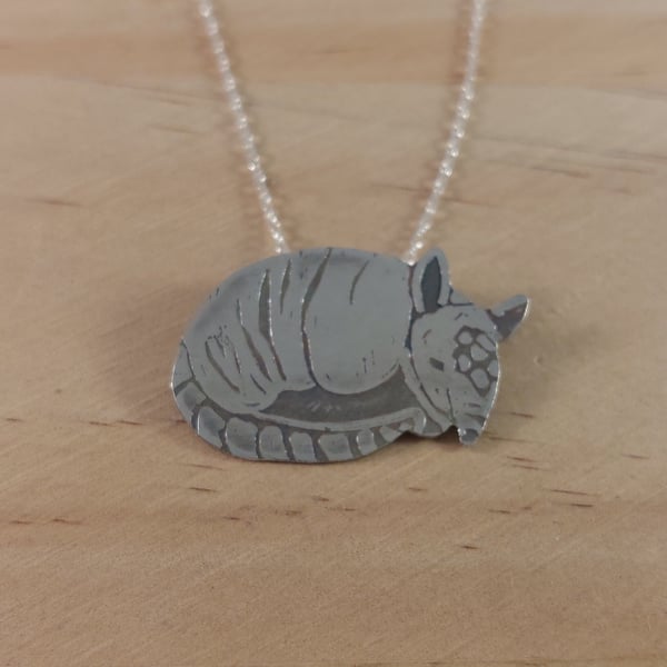Sterling Silver Armadillo Necklace