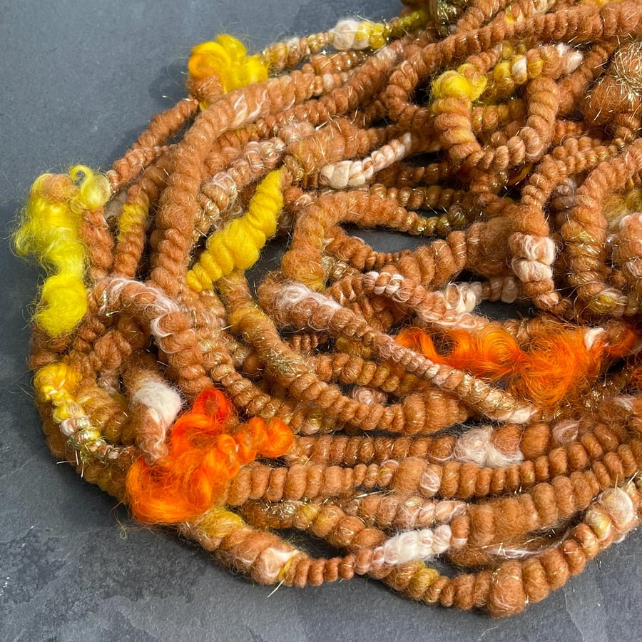 Chunky Art Yarn, Super Coiled Thick and Thin