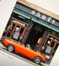 ‘MG at Sarti, Glasgow’ Signed square Mounted Print 30 x 30cm FREE DELIVERY - Image 5