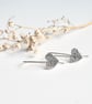 Long silver heart earrings, Valentine's gift, silver heart jewellery - Image 6