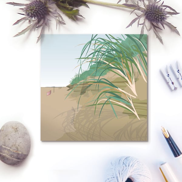 Sand Dunes Card - summer, seaside, birthday