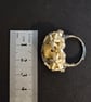 Cream Ceramic Adjustable Statement Ring - Image 2