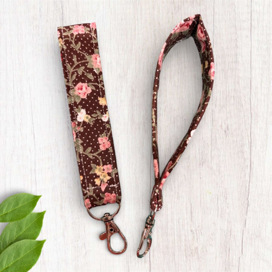 Fabric Wristlet Key Rings. Gift for her. 