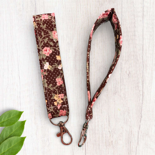 Fabric Wristlet Key Rings. Gift for her. 
