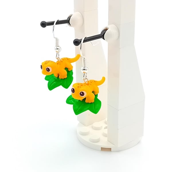 Lego Gecko Earrings