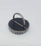 Purple fused glass statement ring - Image 5
