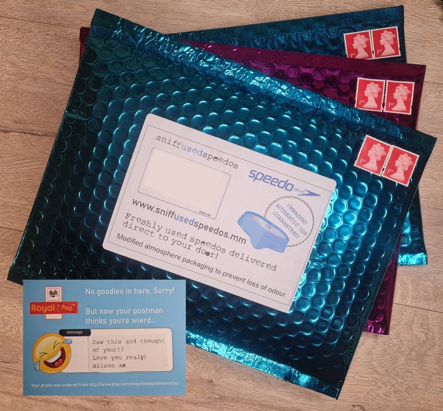 Speedo Sniff prank! Sent direct to victims door! Speedos smelling, embarrassing 