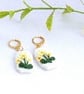 Handcrafted Polymer Clay Primrose Earrings