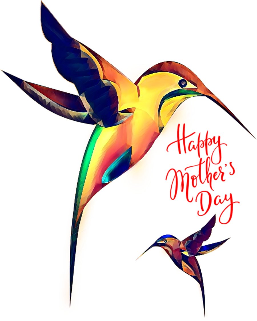 Happy Mother's Day Humming Birds Card A5