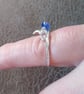 925 Sterling Silver Charm Ring With Silver Shell And Swarovski Crystal Charms  - Image 3