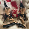 Primitive Salem Witch Doll & Cat