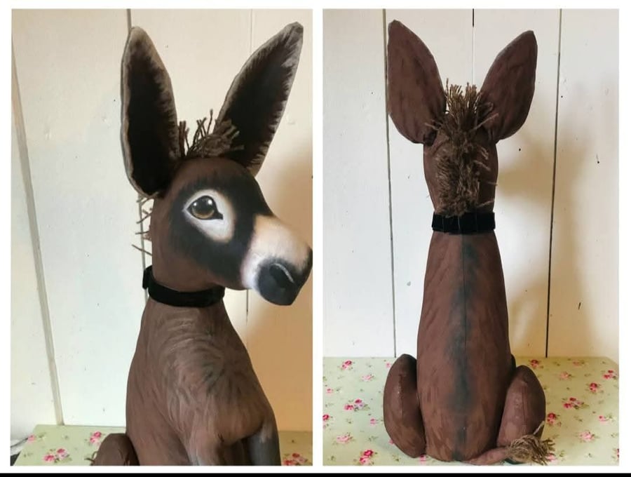 Little Brown Donkey Doorstop