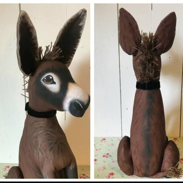 Little Brown Donkey Doorstop
