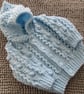 16" Baby Boys Aran Jacket with Hood