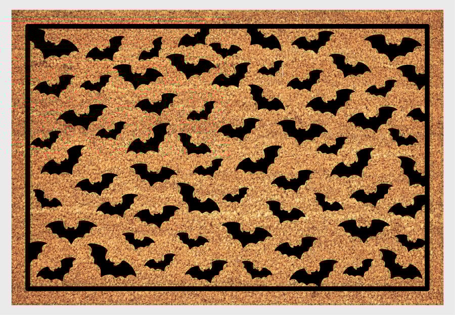 Bat Door Mat - Bat Welcome Mat - 3 Sizes