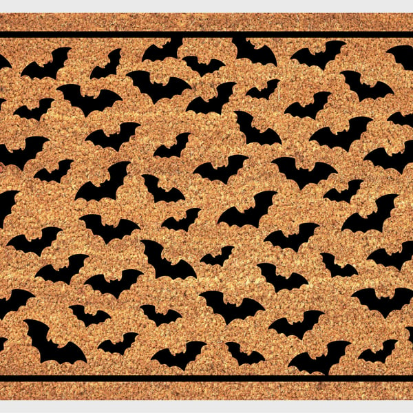 Bat Door Mat - Bat Welcome Mat - 3 Sizes