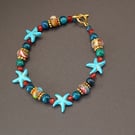 Howlite Starfish Bracelet