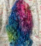 Hand Dyed BFL Fleece for Felting, Spinning & Weaving