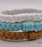 Halcyon - Handmade Recycled Cotton Yarn Bracelet - Size Medium - Limited Edition - Image 3
