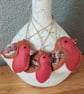 Handmade Felt Rustic Robins - Image 4