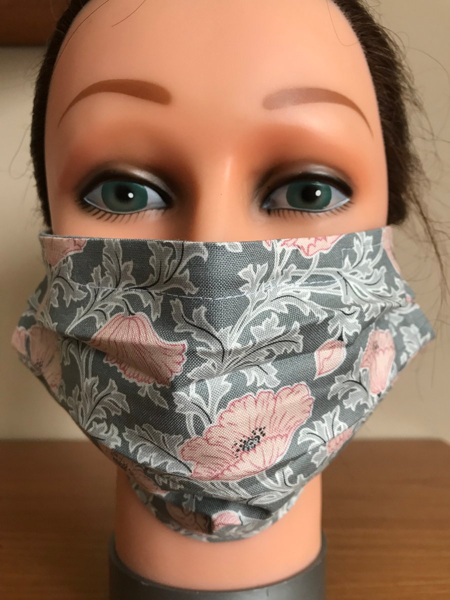 Adult face cover in Liberty of London print fabric The Winterbourne Collection