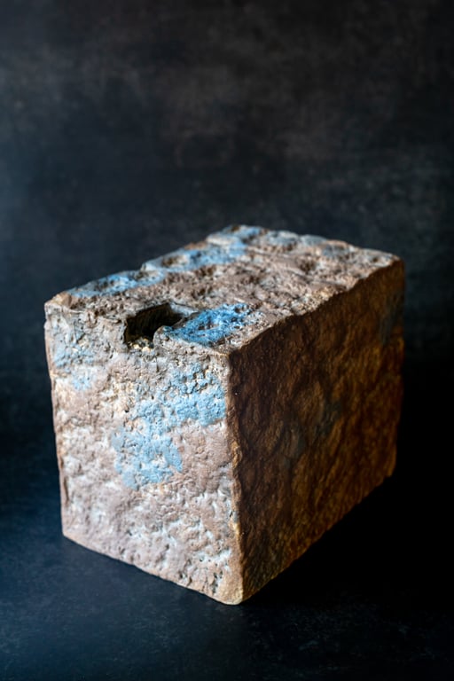 Stoneware Ikebana style vase