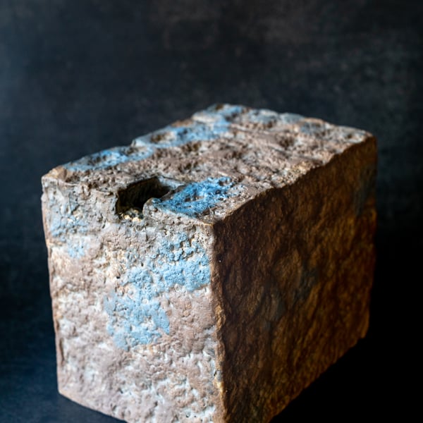 Stoneware Ikebana style vase