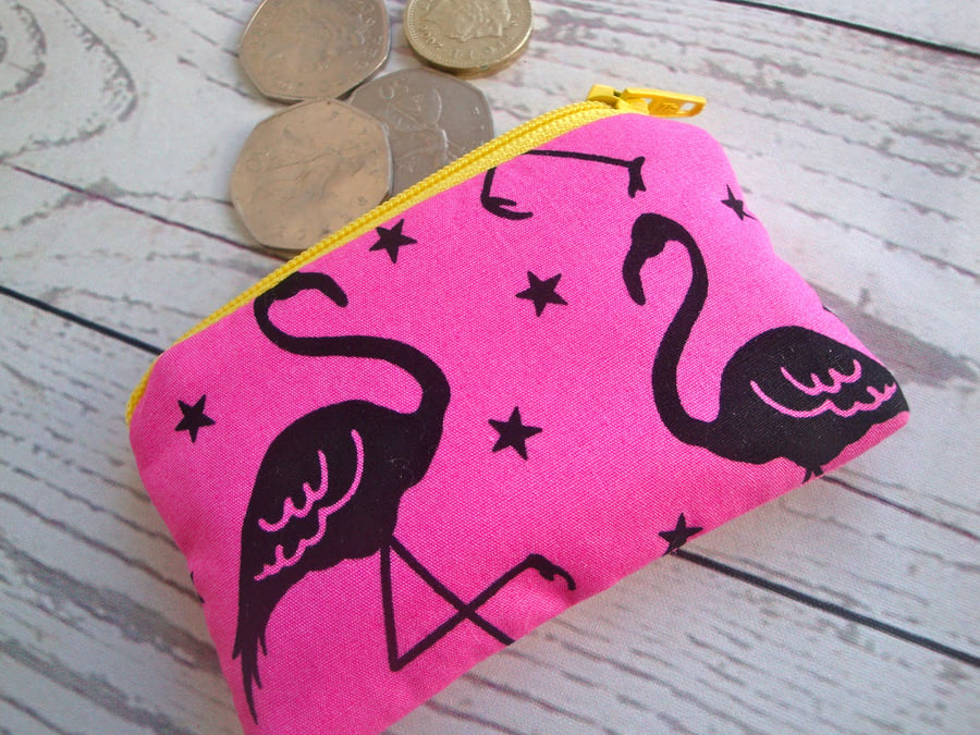 SALE Children's Coin Purse - flamingo 