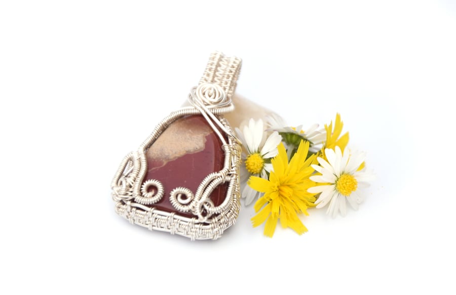 Jasper pendant, fantasy design