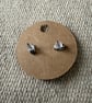 Polymer clay small sunflower stud earrings - Image 4
