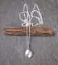 Solid Silver Pebble Pendant, Silver Pebble Necklace, Recycled, Eco-friendly - Image 2