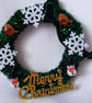Handmade snowflake Christmas wreath - Image 4