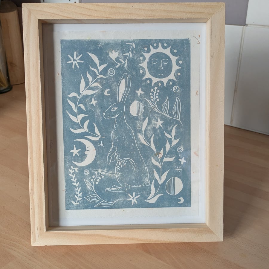Hare Folk Print
